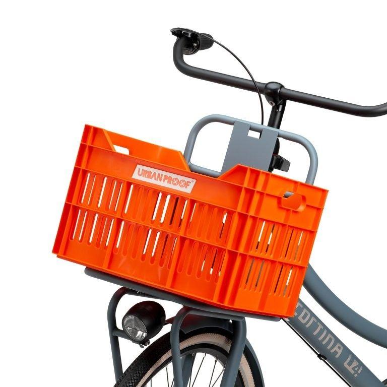 Gerecyclede Fietskrat Urban Proof Click 30 Liter - Oranje